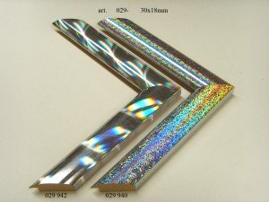 Rėmelio profilis 029 30 18: tamsiai pilkas, plotis 30 mm, 2 spalvų variantai