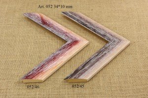 Rėmelio profilis 052.46 052.45: sidabrinis ir pilkas, plotis 34 mm, 2 spalvų variantai