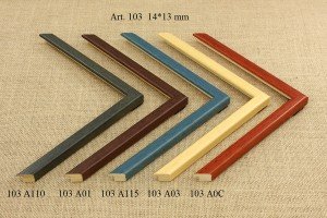 Rėmelio profilis 103 A110 A01 A115 A03 A0C: plotis 14 mm