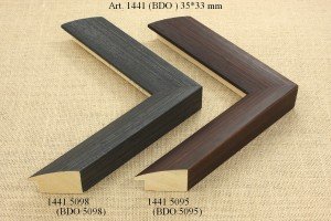 Rėmelio profilis 1441 5098 (BDO.5098) , 1441 5095 (BDO.5095): tamsiai pilkas, plotis 35 mm, 2 spalvų variantai