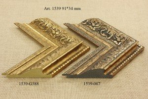 Rėmelio profilis 1539-G388 , 1539-087: bronzinis ir tamsiai auksinis, plotis 91 mm, 2 spalvų variantai