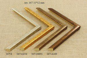 Rėmelio profilis 167-S , 167-G234 , 167-20091 , 167-A189: rudas, bronzinis ir auksinis, 4 spalvų variantai