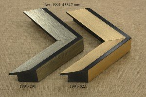 Rėmelio profilis 1991-291 , 1991-02Z: natūralios medienos ir pilkas, 2 spalvų variantai