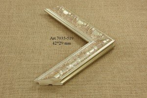 Rėmelio profilis 7035-519: natūralios medienos, plotis 42 mm