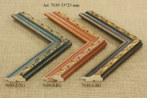 Rėmelio profilis 7039-2-XG 7039-3-RG 7039-1-BG: šviesiai rudas ir rudas, plotis 33 mm, 3 spalvų variantai