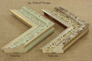 Rėmelio profilis 7048-5-G 7048-106: natūralios medienos, plotis 65 mm, 2 spalvų variantai