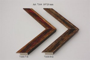 Rėmelio profilis 7164: tamsiai rudas, plotis 30 mm, 2 spalvų variantai