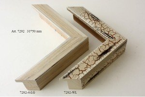 Picture frame moulding 7292: silver and dark brown, 2 colour variants