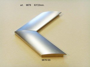 Rėmelio profilis 9878 SS: baltas, plotis 63 mm