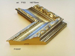 Rėmelio profilis F103 57: plotis 140 mm