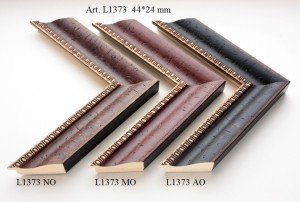 Rėmelio profilis L1373: tamsiai pilkas ir pilkas, plotis 44 mm, 3 spalvų variantai