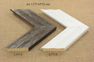 Rėmelio profilis L373 S , L373 B: baltas, plotis 64 mm, 2 spalvų variantai