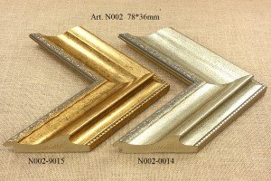 Rėmelio profilis N002-9015 0014: kreminis ir natūralios medienos, plotis 78 mm, 2 spalvų variantai