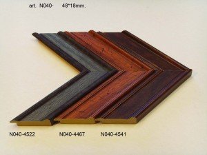 Rėmelio profilis N040 4522(4467,4541): tamsiai rudas, rudas ir juodas, plotis 48 mm, 3 spalvų variantai