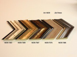 Rėmelio profilis n039: šviesiai rudas, rudas ir bronzinis, 5 spalvų variantai