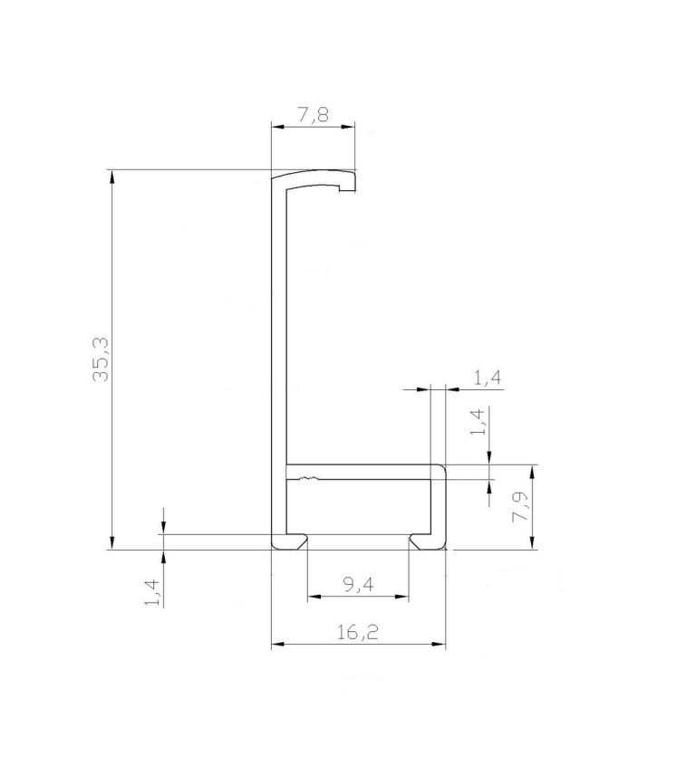 Rėmelis C72, ALUMINUM